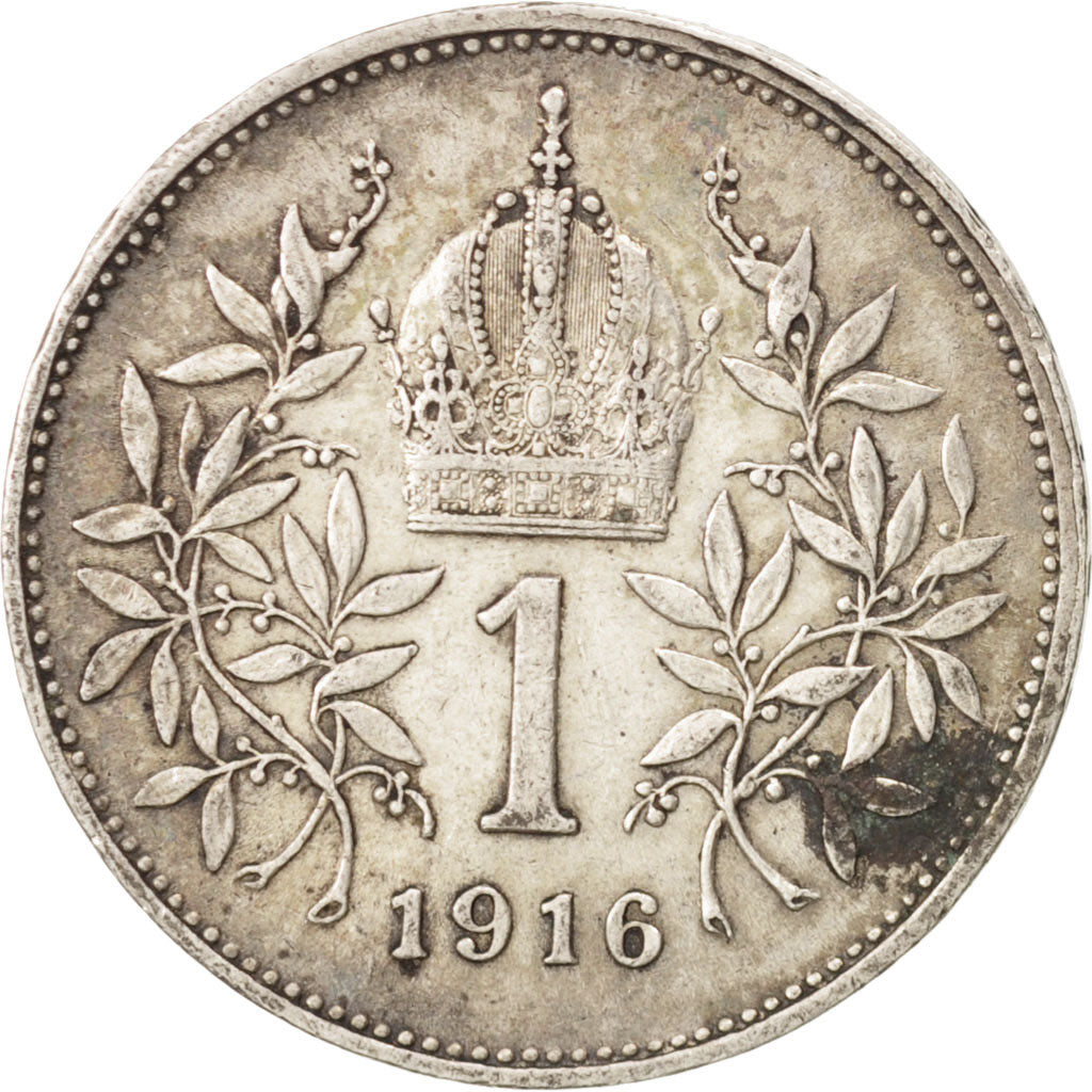 Austria, Franz Joseph I, Corona, 1916, EF(40-45), Silver, KM:2820