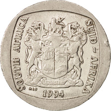 Coin, South Africa, 5 Rand, 1994, EF(40-45), Nickel Plated Copper, KM:140