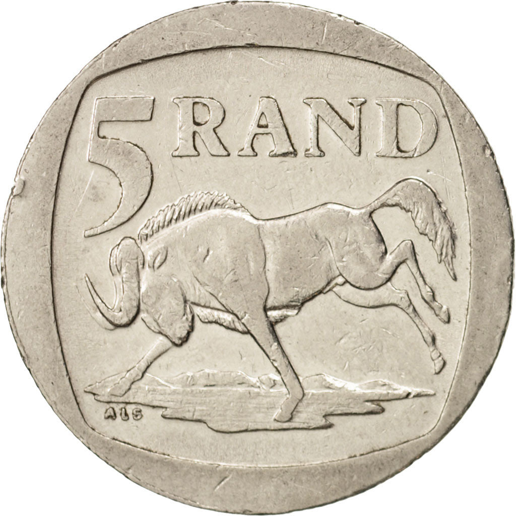 Coin, South Africa, 5 Rand, 1994, EF(40-45), Nickel Plated Copper, KM:140