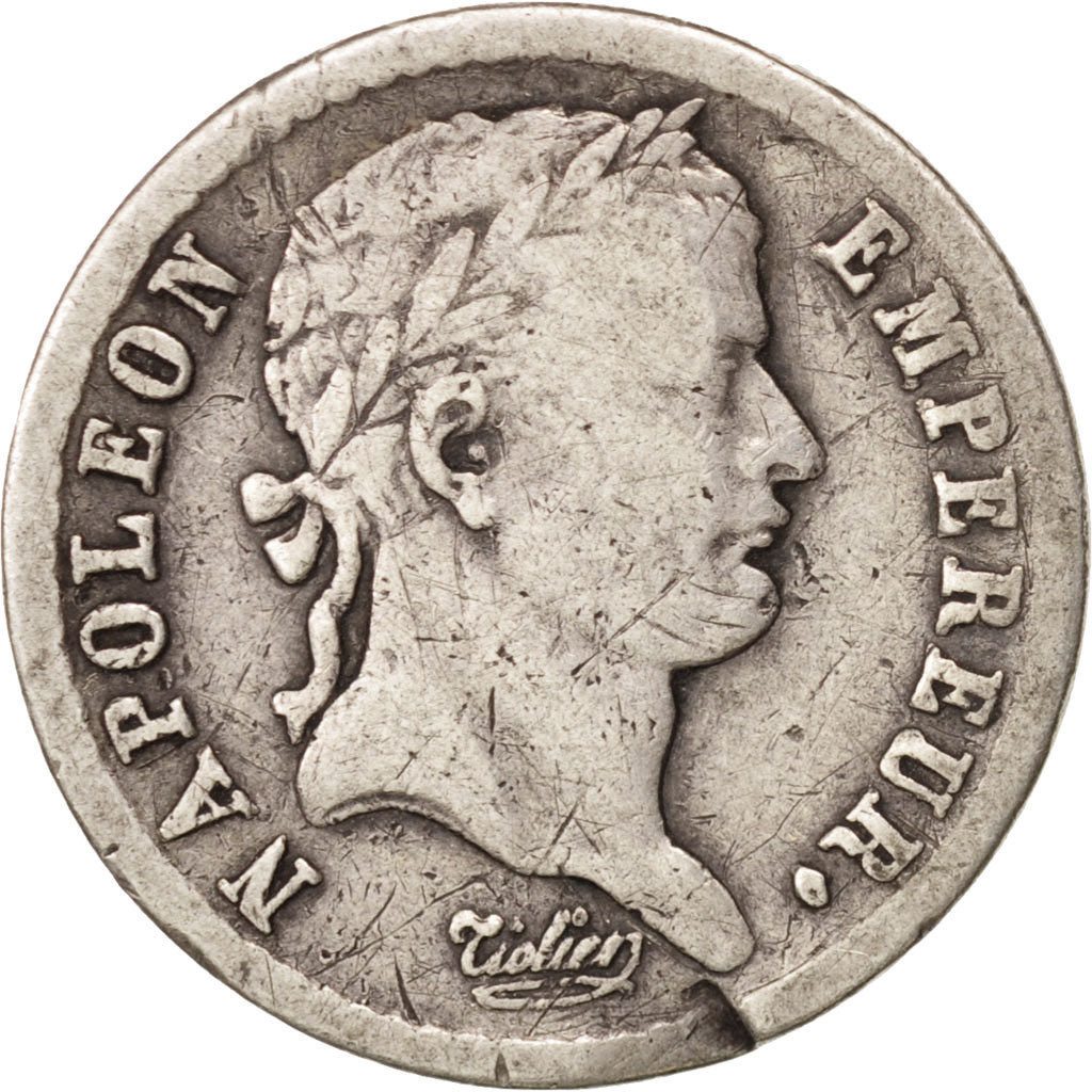Frankreich, Napoléon I, 1/2 Franc, 1813, Paris, VF(20-25), Silver, KM:691.1