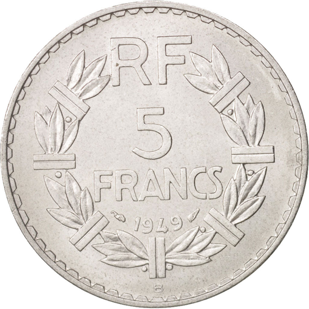 France, Lavrillier, 5 Francs, 1949, Beaumont - Le Roger, AU(55-58)