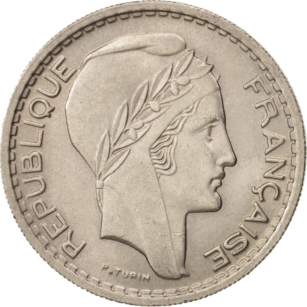 Monnaie, France, Turin, 10 Francs, 1947, Beaumont le Roger, SUP+, Copper-nickel