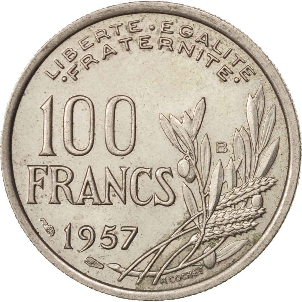 Coin, France, Cochet, 100 Francs, 1957, Beaumont le Roger, MS(60-62)