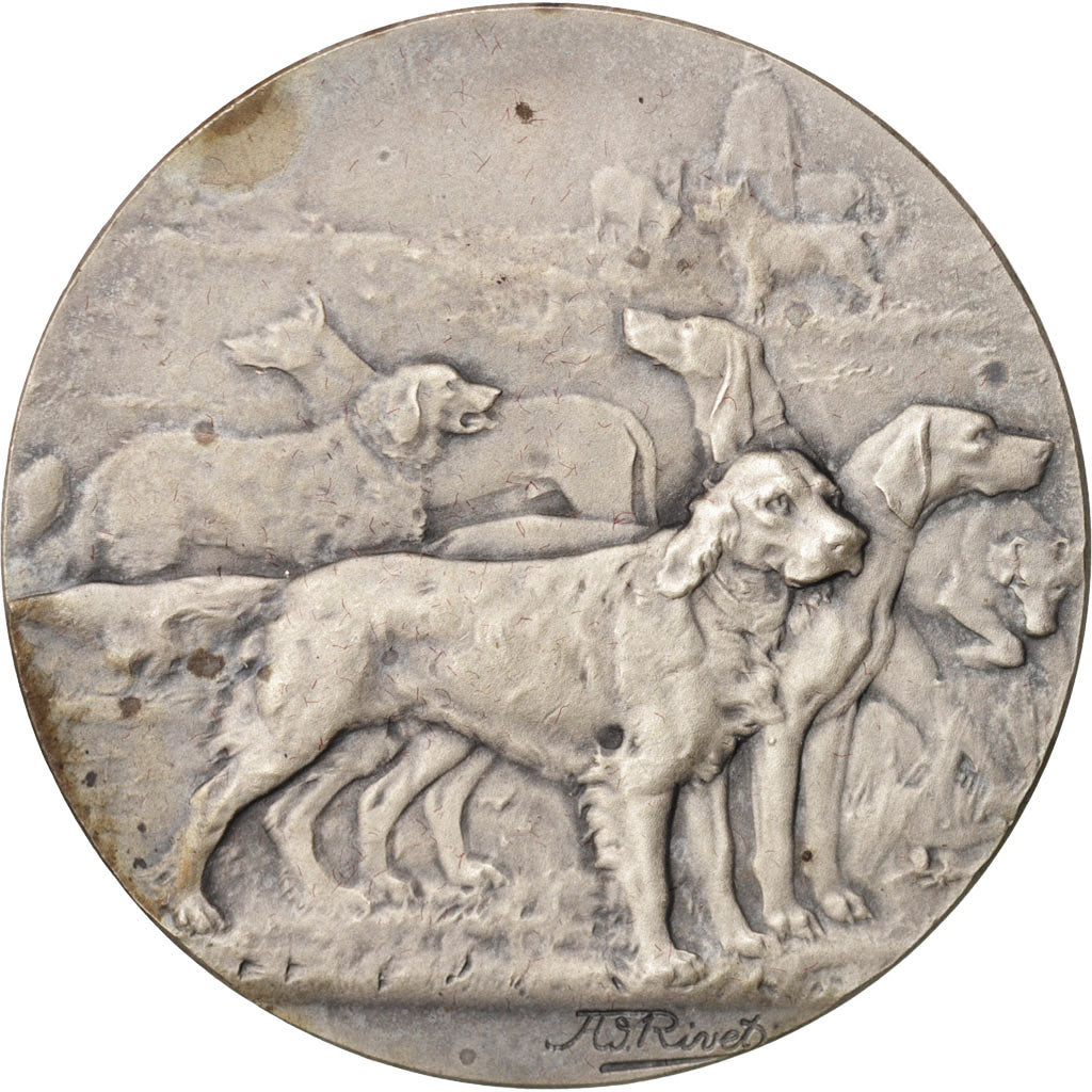 France, Medal, VIlle de Dieppe, Exposition canine, Sports & leisure, Rivet