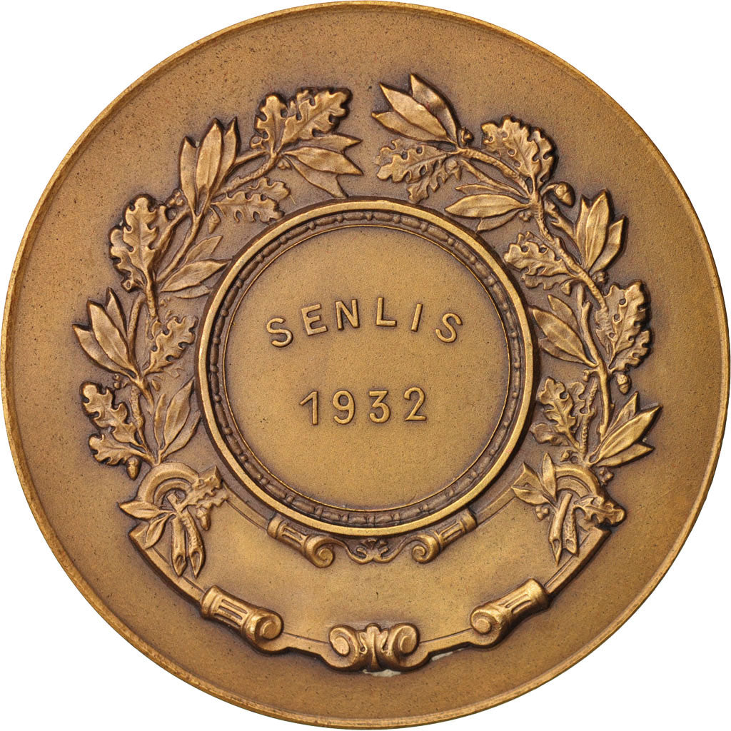 Francia, Medal, Ville de Senlis, Concours canin, Sports & leisure, 1932, V.