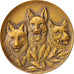 France, Medal, Sheperd medal, Sports & leisure, Huguenin, AU(55-58), Bronze, 50