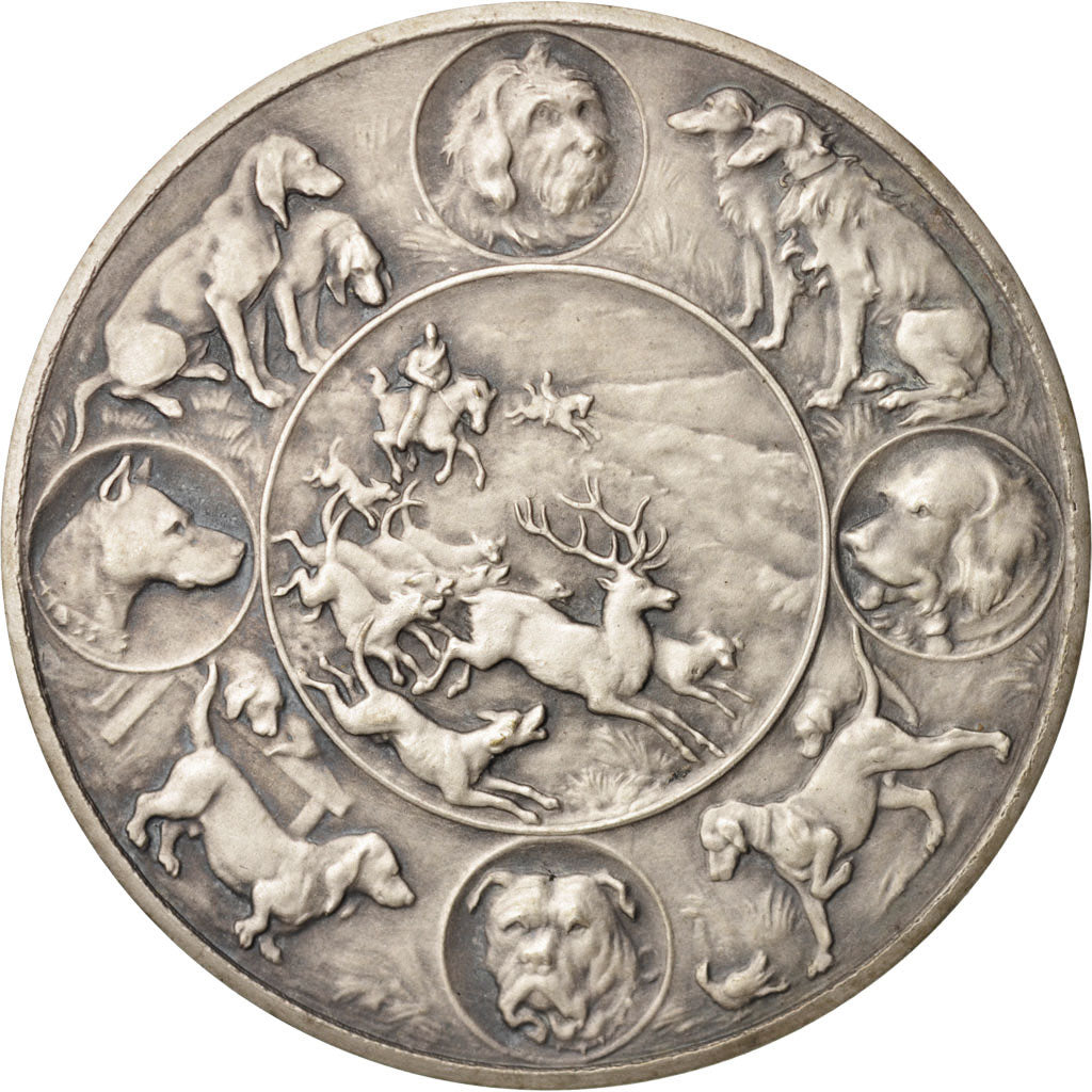 Frankreich, Medal, Société canine de Dieppe, Sports & leisure, VZ, Silvered