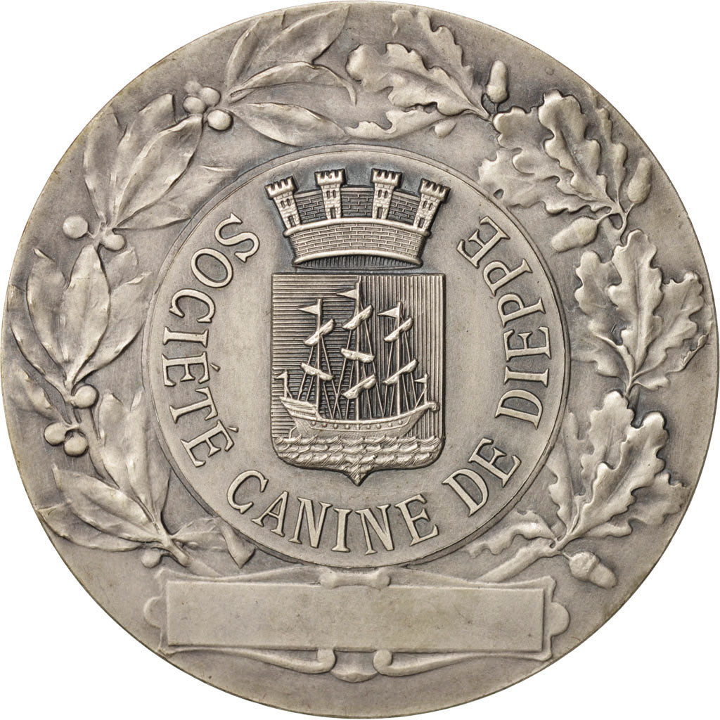 Frankreich, Medal, Société canine de Dieppe, Sports & leisure, VZ, Silvered