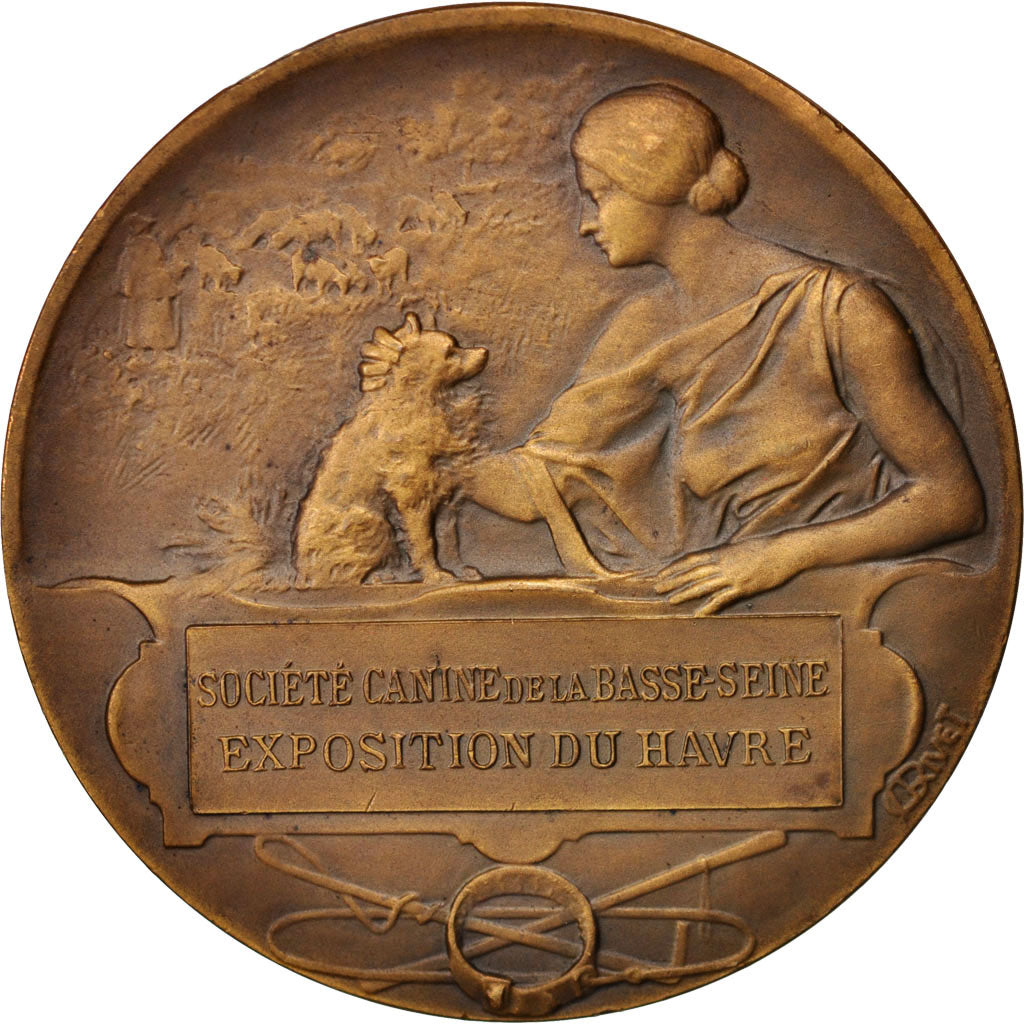 France, Medal, VIlle du Havre, Société canine de la Basse-Seine