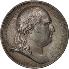 Francia, Medal, La vaccine, Louis XVIII, History, Andrieu, SPL-, Stagno, 40