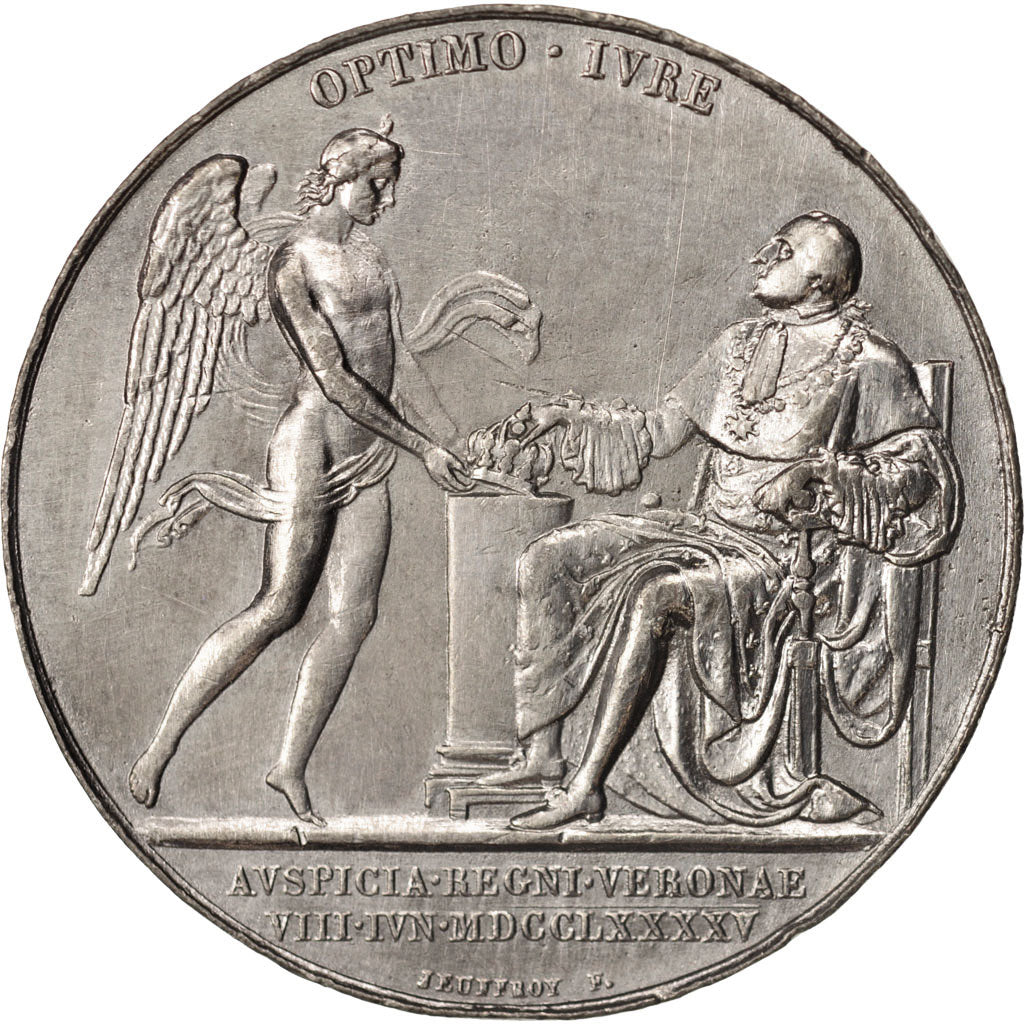 France, Medal, Ascension de Louis XVIII, Louis XVIII, History, 1795, Andrieu