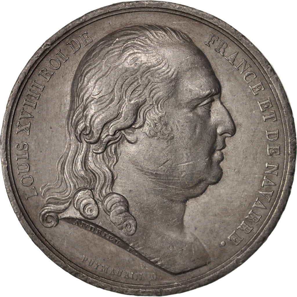 France, Medal, Hommage au général Kaablukoff, Louis XVIII, History, 1818