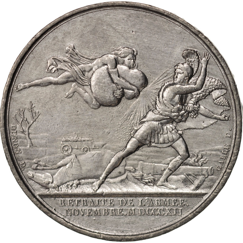 France, Medal, La retraite de l'Armée, First French Empire, History, 1812