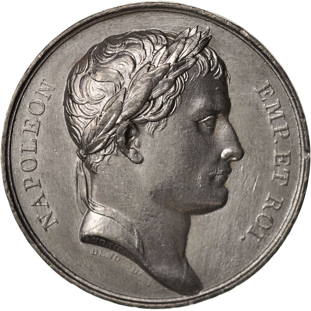 France, Medal, Roma and Paris, First French Empire, History, 1809, Andrieu