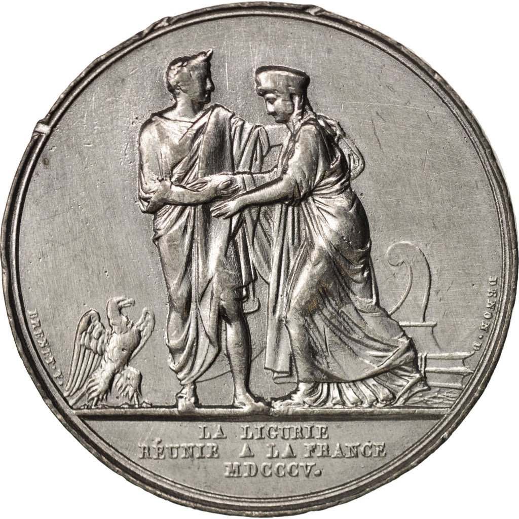 Frankrijk, Medal, La Ligurie Réunie a la France, First French Empire, History