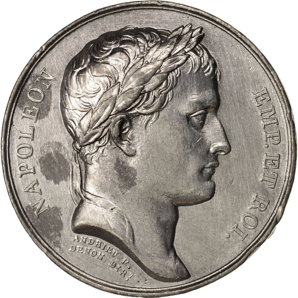 France, Medal, L'Aigle Couronnée, First French Empire, History, 1807, Andrieu