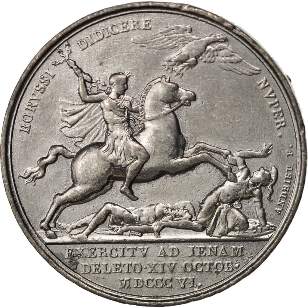 Francia, Medal, Bataille d'Iena, First French Empire, History, 1806, Andrieu,...