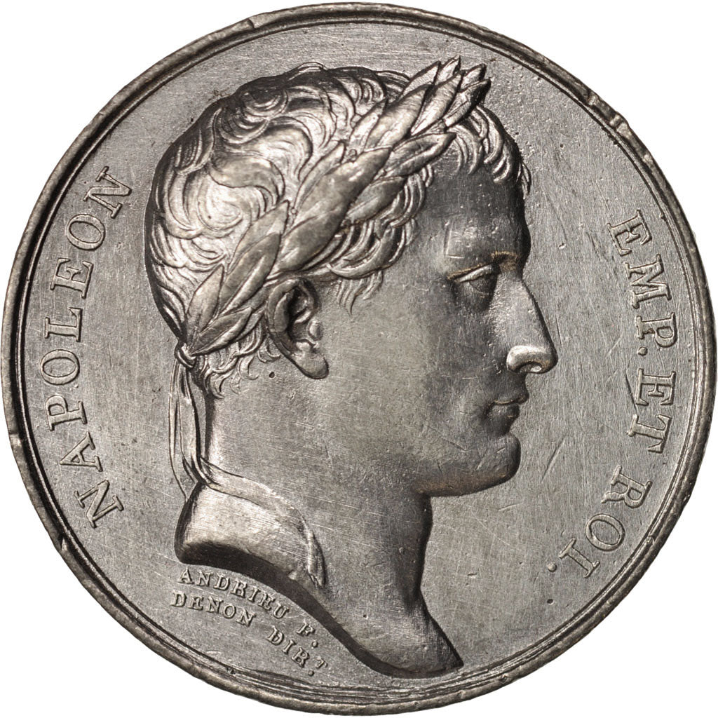 France, Medal, Bataille d'Eylau, First French Empire, History, 1807, Andrieu