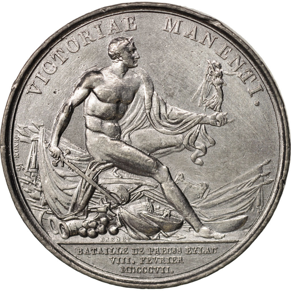 France, Medal, Bataille d'Eylau, First French Empire, History, 1807, Andrieu