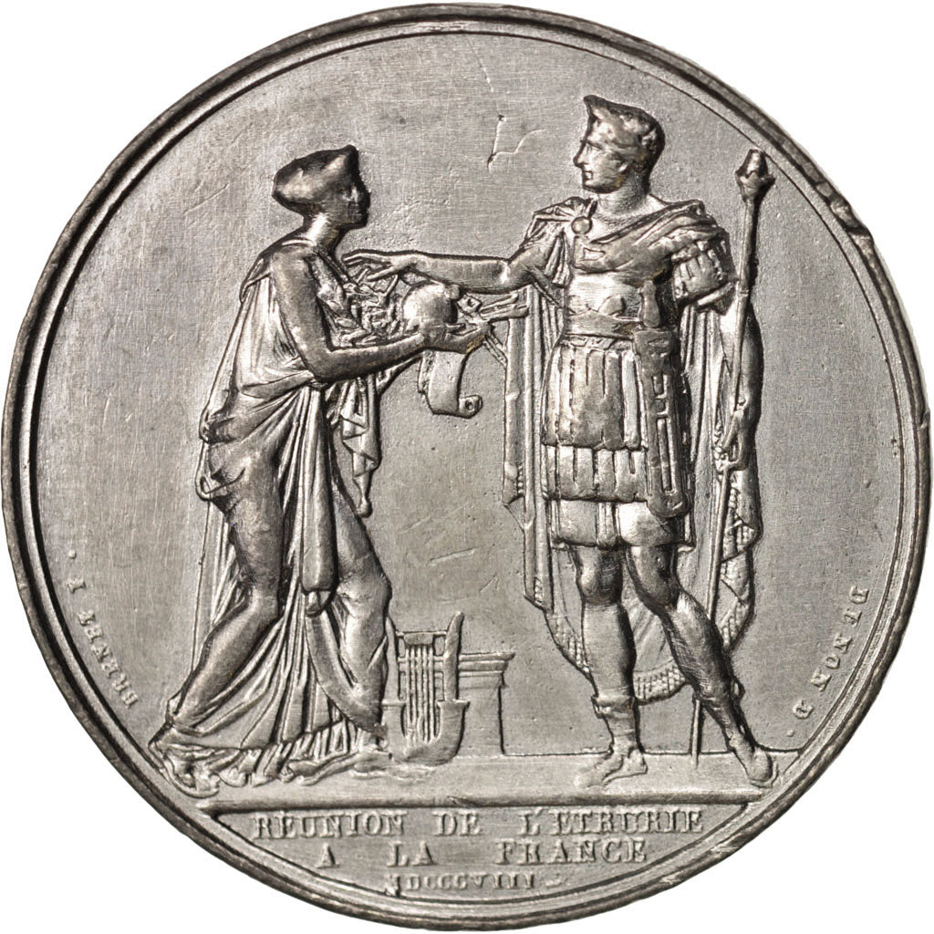Frankrijk, Medal, Réunion de l'Etrurie a l'Empire, First French Empire