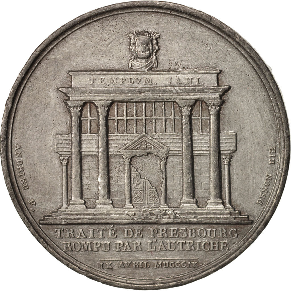Frankreich, Medal, Traité de Presbourg rompu par l'Autriche, First French