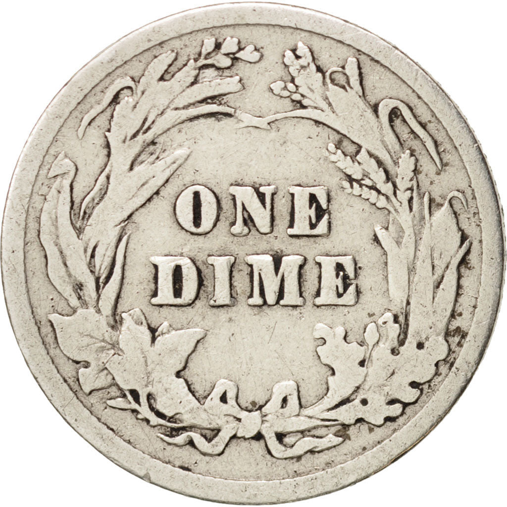 United States, Barber Dime, Dime, 1907, U.S. Mint, Philadelphia, F(12-15)