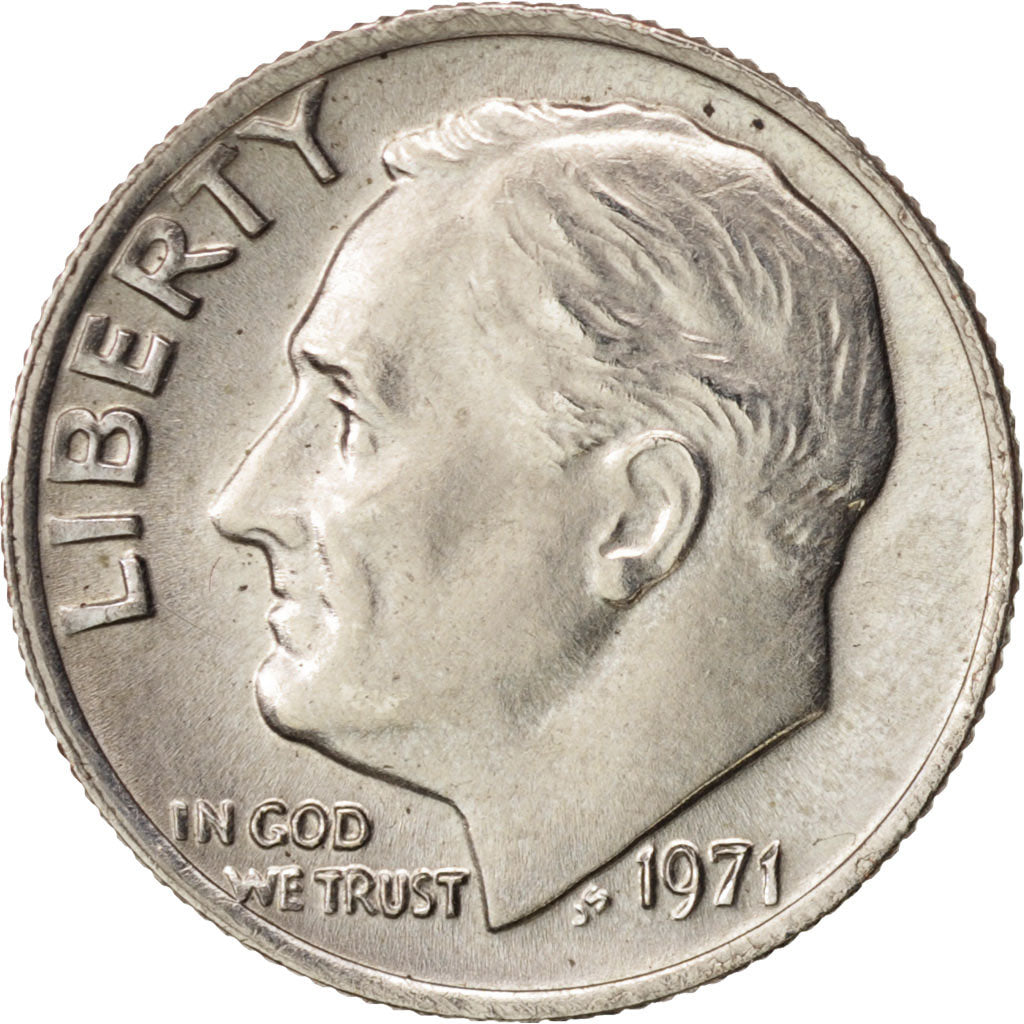 Moneta, Stati Uniti, Roosevelt Dime, Dime, 1971, U.S. Mint, Philadelphia, SPL-