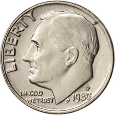 Münze, Vereinigte Staaten, Roosevelt Dime, Dime, 1980, U.S. Mint, Philadelphia