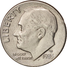 Moneta, Stati Uniti, Roosevelt Dime, Dime, 1983, U.S. Mint, Denver, SPL-, Rame