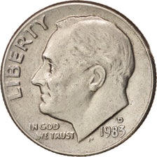 Monnaie, États-Unis, Roosevelt Dime, Dime, 1983, U.S. Mint, Denver, SUP