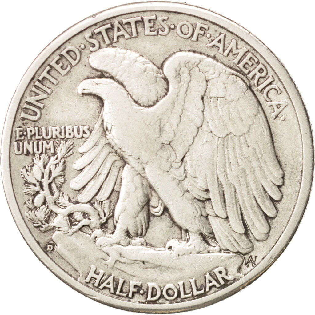 United States, Walking Liberty Half Dollar, Half Dollar, 1943, U.S. Mint