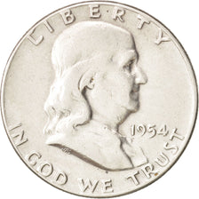 United States, Franklin Half Dollar, Half Dollar, 1954, U.S. Mint