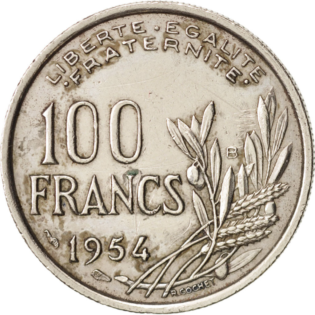 Monnaie, France, Cochet, 100 Francs, 1954, Beaumont le Roger, TTB