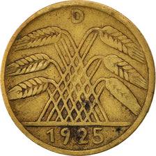 Munten, Duitsland, Weimarrepubliek, 5 Reichspfennig, 1925, Munich, FR+