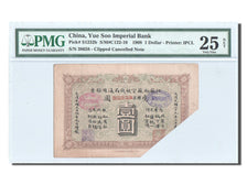 Billet, Chine, 1 Dollar, 1908, 1908, KM:S1232b, Gradée, PMG, 6007609-004, TB