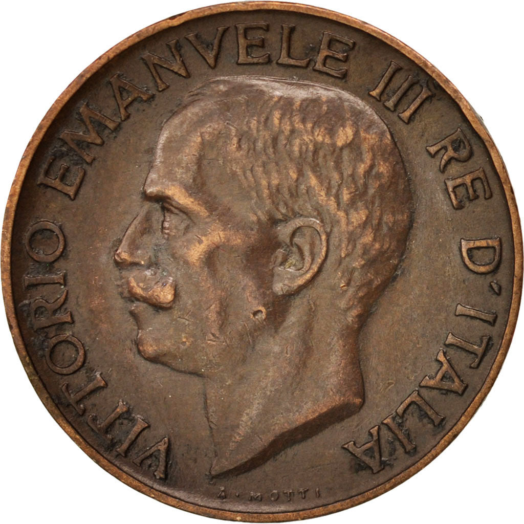 Coin, Italy, Vittorio Emanuele III, 5 Centesimi, 1926, Rome, EF(40-45), Bronze