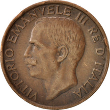 Italy, Vittorio Emanuele III, 10 Centesimi, 1921, Rome, AU(50-53), Bronze, KM:60