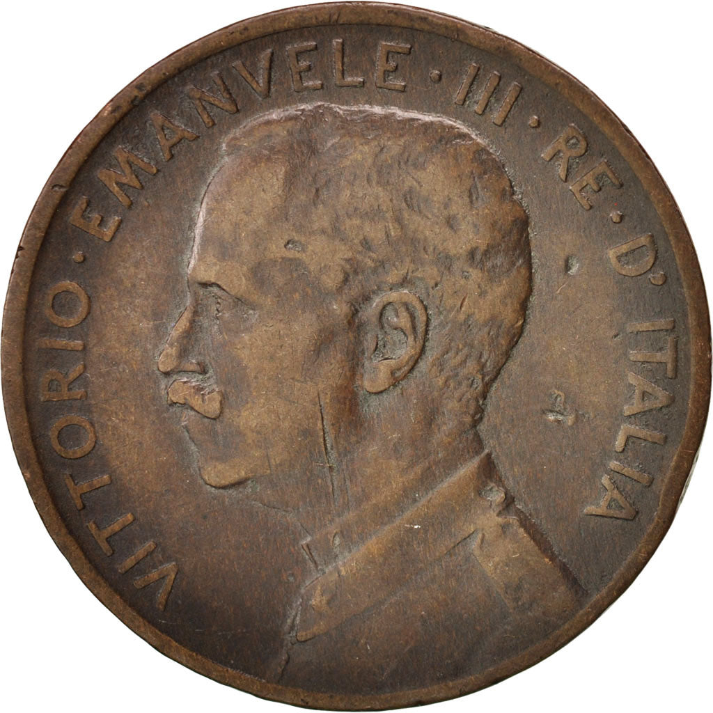 Italy, Vittorio Emanuele III, 5 Centesimi, 1908, Rome, VF(30-35), Bronze, KM:42