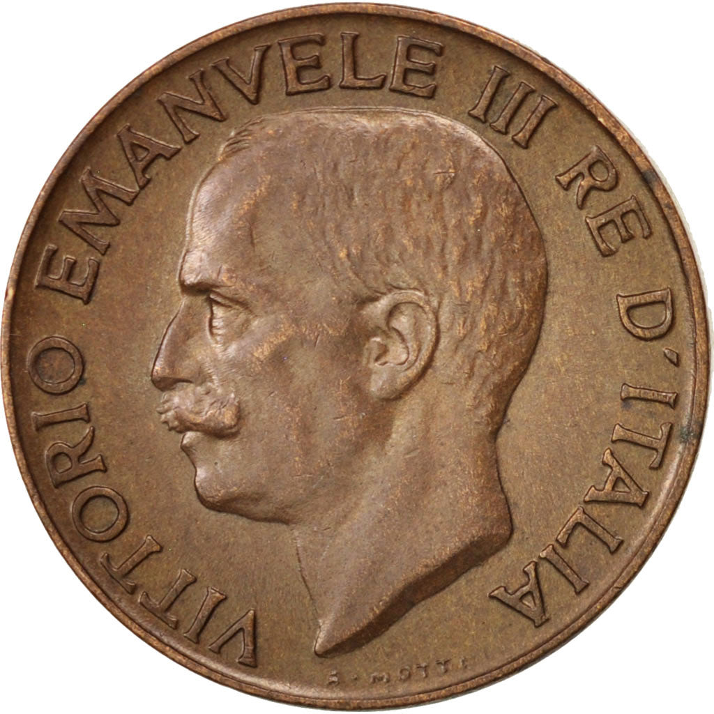 Italien, Vittorio Emanuele III, 5 Centesimi, 1928, Rome, AU(50-53), Bronze