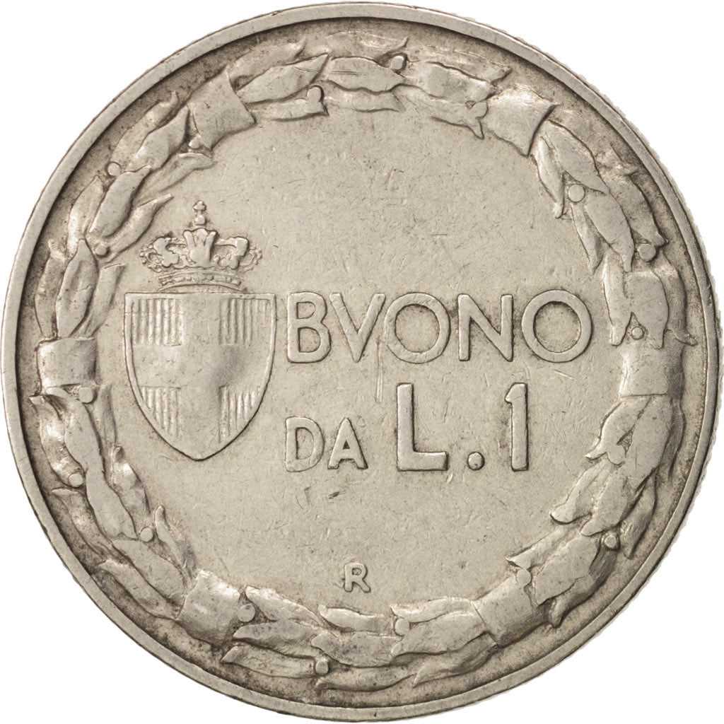 Moneta, Italia, Vittorio Emanuele III, Lira, 1923, Rome, MB+, Nichel, KM:62