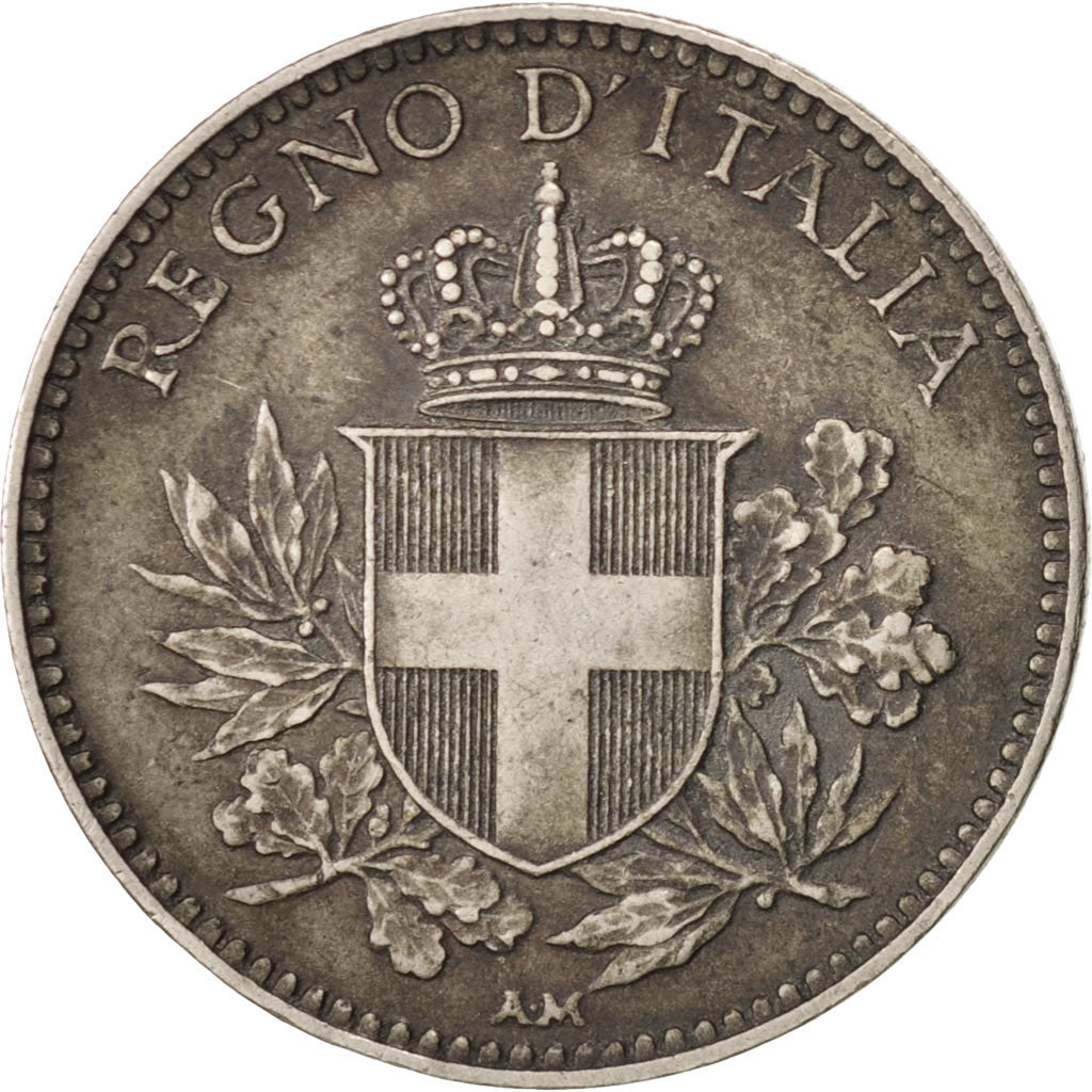 Coin, Italy, Vittorio Emanuele III, 20 Centesimi, 1918, Rome, AU(50-53)