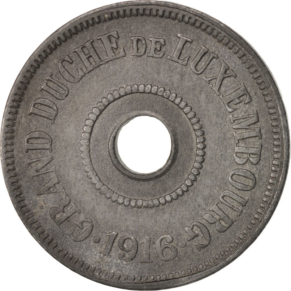 Lussemburgo, Charlotte, 25 Centimes, 1916, Luxembourg, BB, Zinco, KM:29