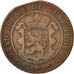 Coin, Luxembourg, William III, 10 Centimes, 1860, Paris, VF(20-25), Bronze
