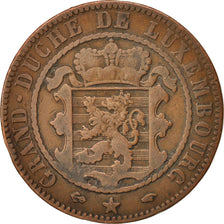 Coin, Luxembourg, William III, 10 Centimes, 1860, Paris, VF(20-25), Bronze