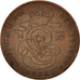 Belgium, Leopold II, 2 Centimes, 1876, EF(40-45), Copper, KM:35.1