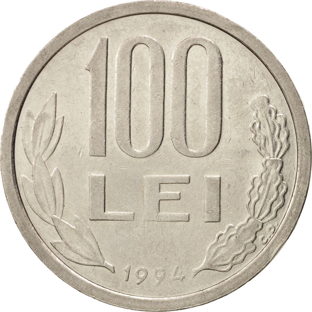 Coin, Romania, 100 Lei, 1994, EF(40-45), Nickel plated steel, KM:111