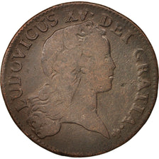 Monnaie, France, Louis XV, Sol au buste enfantin, Sol, 1719, Paris, TB, Cuivre