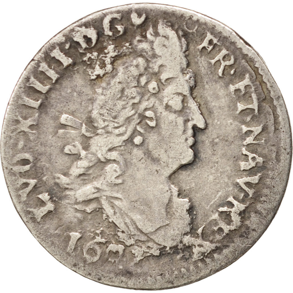 Munten, Frankrijk, Louis XIV, 4 Sols aux 2 L, 4 Sols 2 Deniers, 1692, Troyes