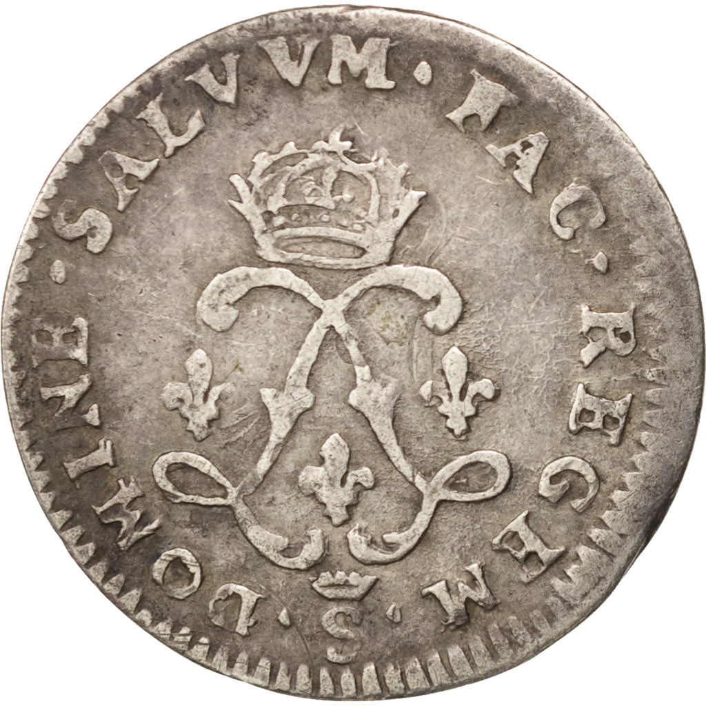 Munten, Frankrijk, Louis XIV, 4 Sols aux 2 L, 4 Sols 2 Deniers, 1692, Troyes