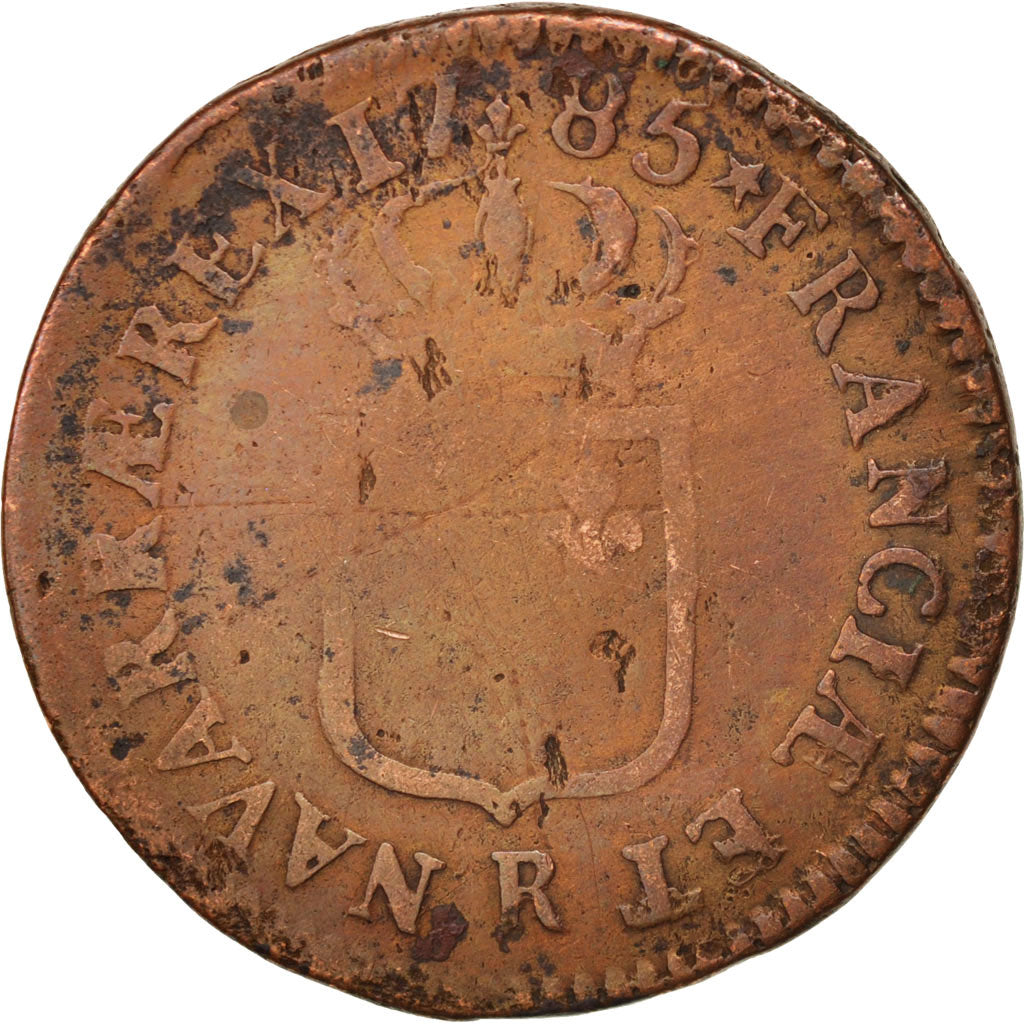Coin, France, Louis XVI, Sol ou sou, Sol, 1785, Orléans, VF(20-25), Copper